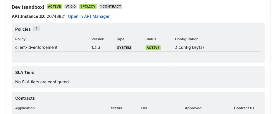 Policies, tiers, contracts focus