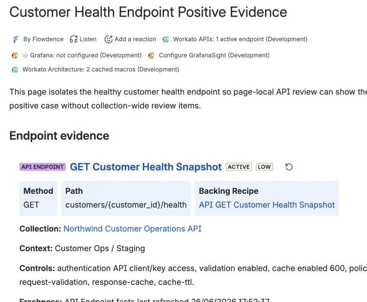 API Endpoint macro with backing recipe and control signals